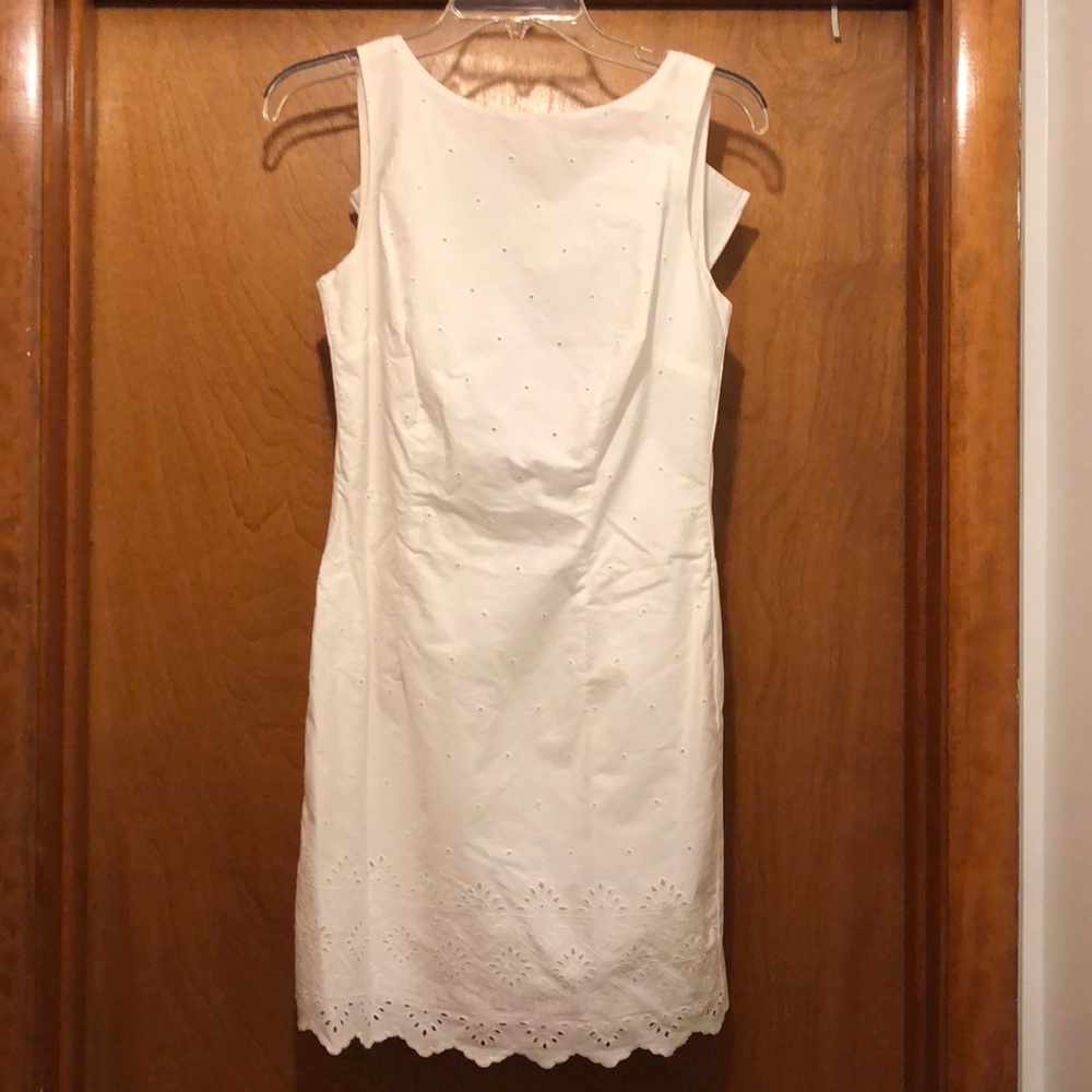 White eyelet dress